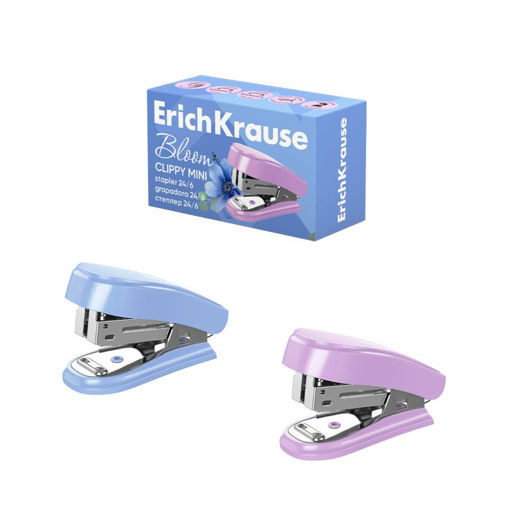 Picture of ERICHKRAUSE MINI STAPLER <15 SHEETS PASTEL BLOOM - NO.24/6